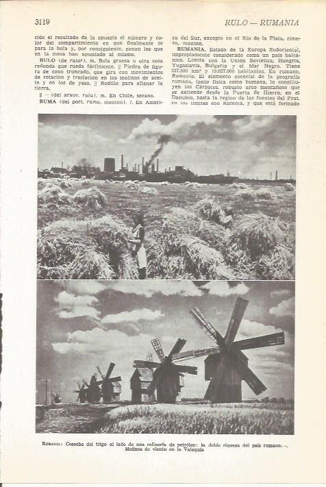LAMINA 51525: Cosecha y molinos en Rumania