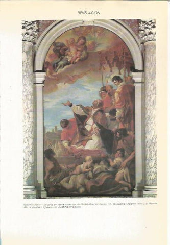 LAMINA 51468: San Gregorio Magno libera a Roma de la peste, por Racci