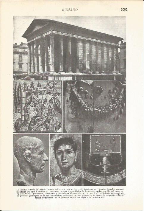 LAMINA 51455: Ejemplos de arte romano