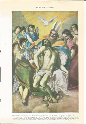 LAMINA 51490: El Redentor, por El Greco