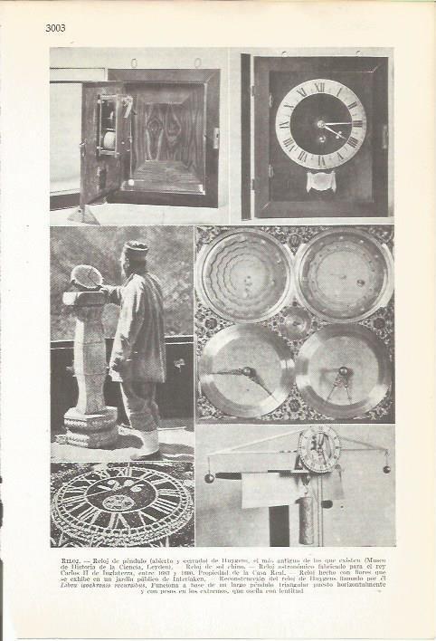 LAMINA 51485: Tipos de reloj