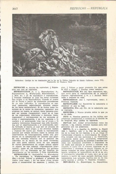 LAMINA 51481: Ilustracion de Dore para la Divina Comedia