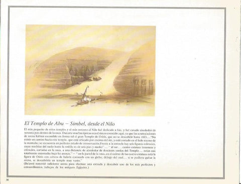 LAMINA 51738: Templo de Abu Simbel desde el Nilo