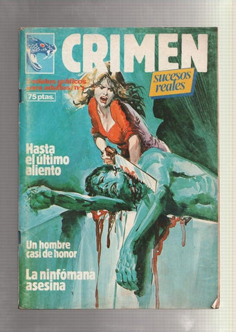 Crimen de Ediciones Zinco numero 002: Un hombre casi de honor, La ninfomana asesina