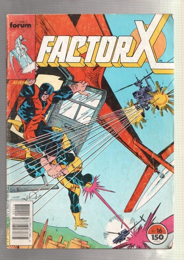 Factor X numero 16: Morid, mutantes, morid (numerado 1 en trasera) 