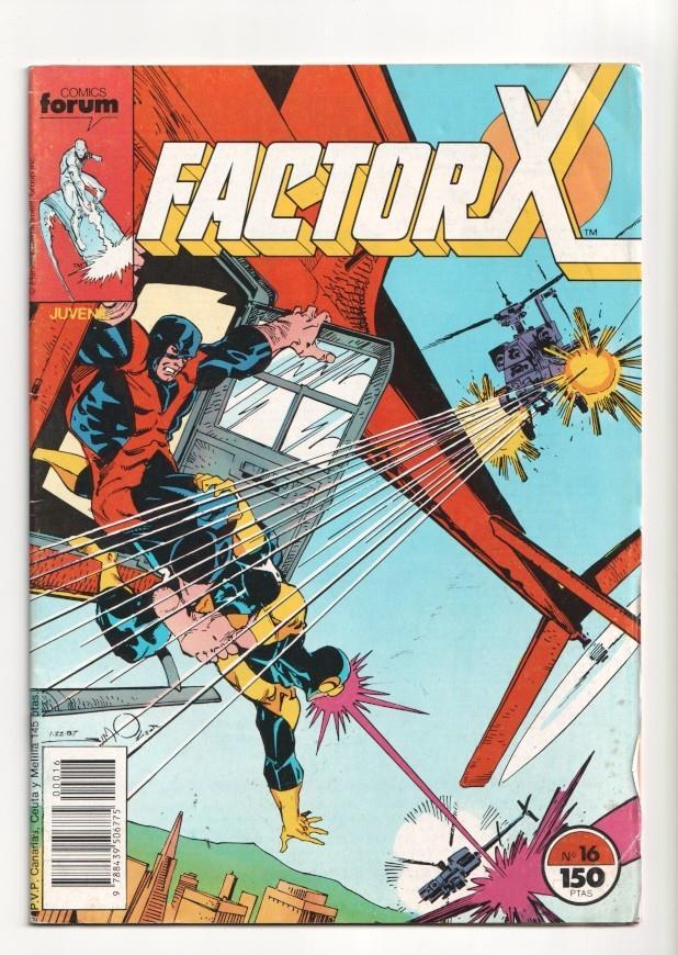 Factor X numero 16: Morid, mutantes, morid (numerado 2 en trasera) 