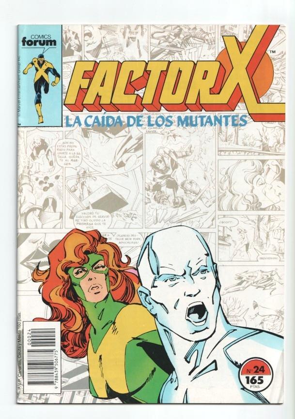 Planeta: Factor X numero 24: La caida de los mutantes (numerado 2 en trasera)