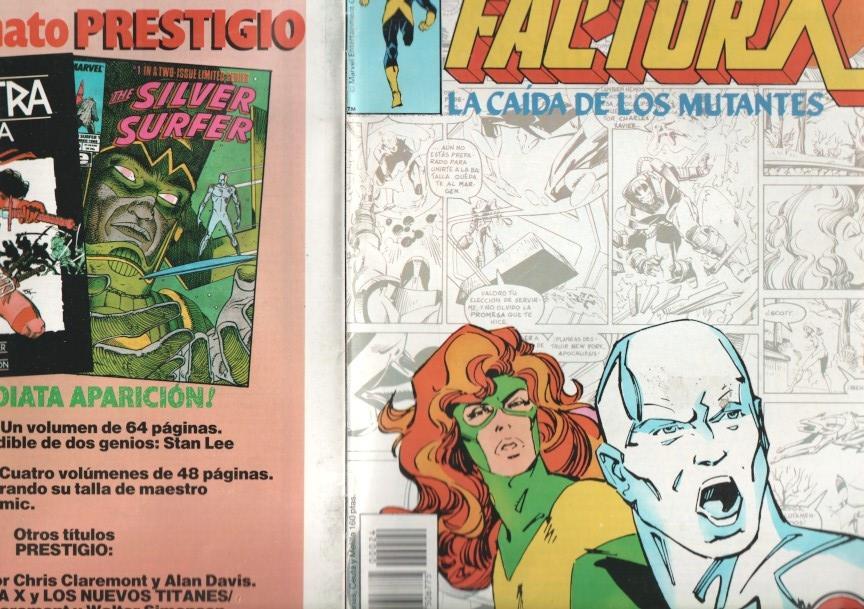 Planeta: Factor X numero 24: La caida de los mutantes (numerado 4 en trasera)
