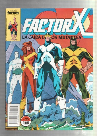 Planeta: Factor X numero 25: La caida de los mutantes (numerado 1 en trasera)