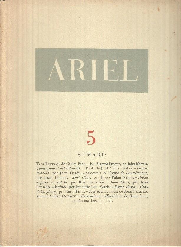 Ariel Revista de les Arts 05 Any I (Septiembre 1946) CATALÁN