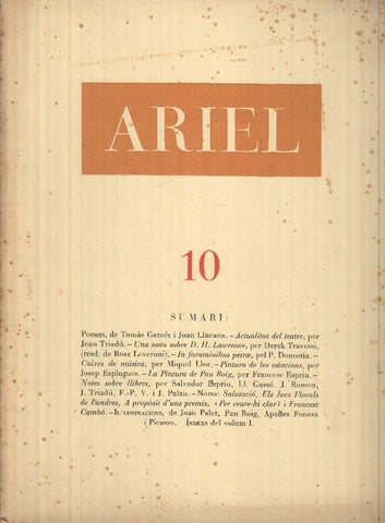 Ariel Revista de les Arts 10 Any II (Juny 1947) CATALÁN