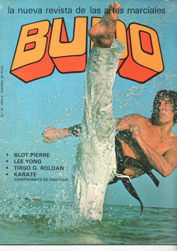 Revista: Budo num 10 año 2 (1978), la nueva revista de las artes marciales. Portada y poster central de Blot-Pierre 4º dan Shotokan