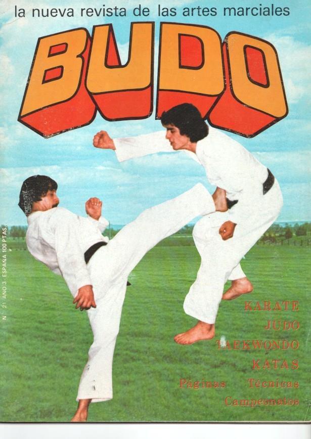 Revista: Budo num 21 año 3 (1979), la nueva revista de las artes marciales. Portada: Sensei Onaga (karate estilo Goju Ryu) - Sambo Campeonato del Mundo