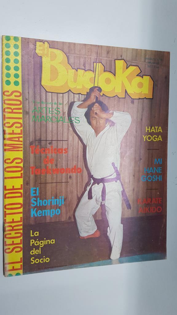 Revista: El Budoka num 49 marzo 1978. Revista Artes Marciales. Portada: Naestro Mochizuki 7º Dan, Budo-Cine: La calle del infierno