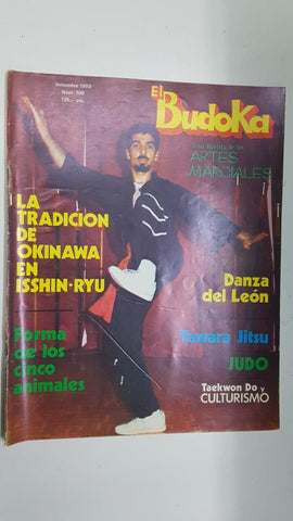 Revista: El Budoka num 109,  septiembre 1983. Revista Artes Marciales - Las armas sobles del hungar kung fu. Portada: Sifu Gaspar J. Garcia