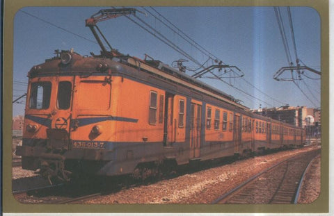 Postal 010877: Unidad electrica 436-013-7 en zaragoza, 1991