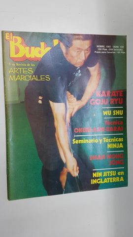 Revista: El Budoka num 155, noviembre 1987. Revista Artes Marciales - Kyudo: el cambio del arco, entrevista al maestro Kong Mien Ho Tai-Kai en Inglaterra