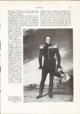 LAMINA 26115: El zar Alejandro I de Rusia