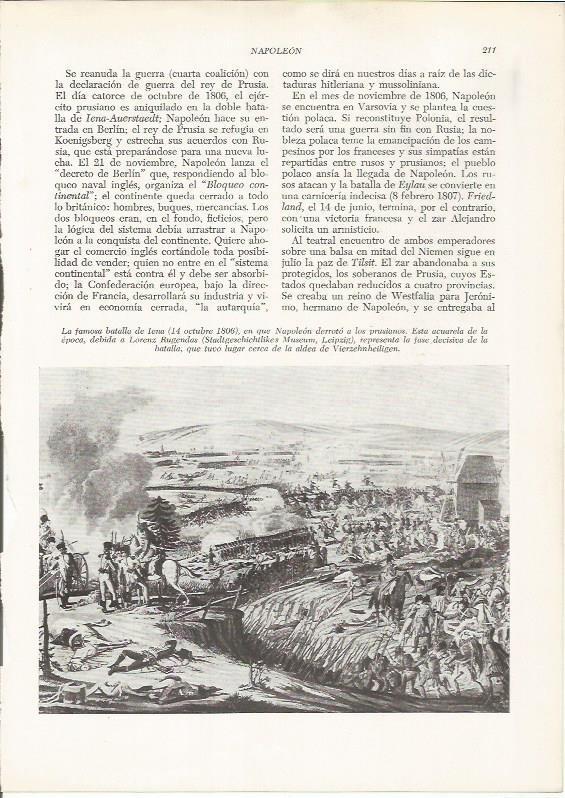 LAMINA 26114: La Batalla de Lena de 1806