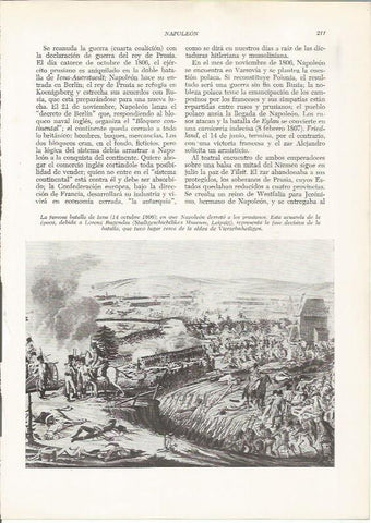 LAMINA 26114: La Batalla de Lena de 1806