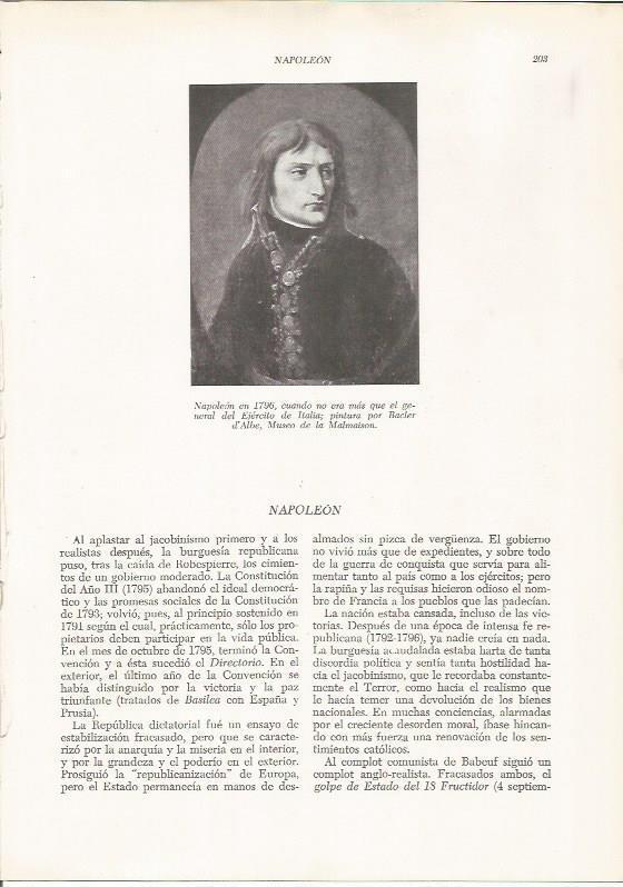 LAMINA 26111: Napoleon en 1796