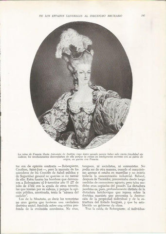 LAMINA 26108: La reina Maria Antonieta