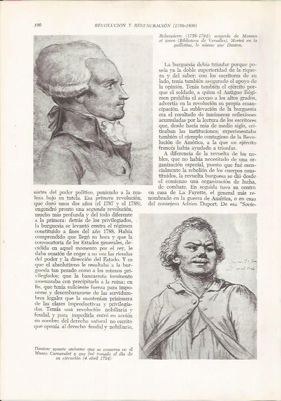 LAMINA 26104: Robespierre y Danton