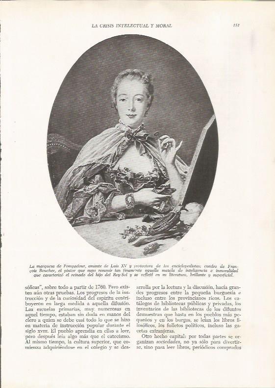 LAMINA 26101: La Marquesa de Pompadour