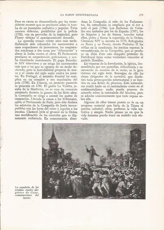 LAMINA 26099: Expulsion de los jesuitas, por Goya