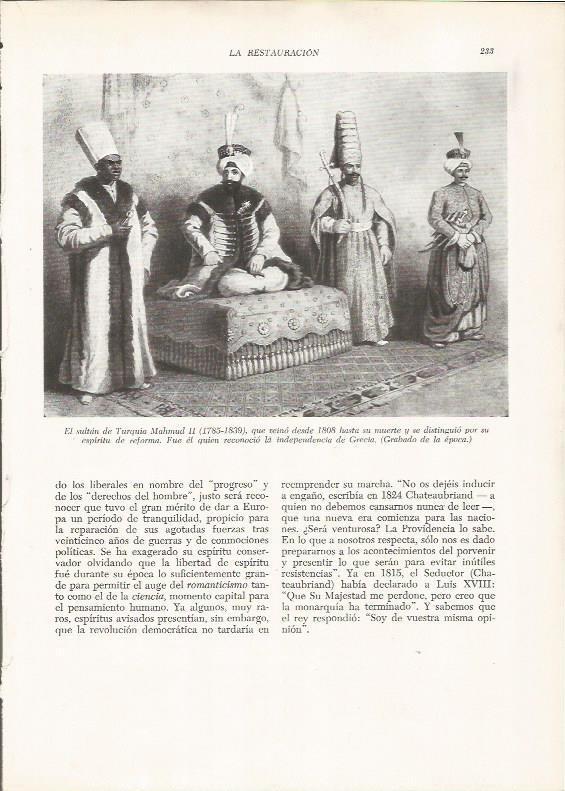 LAMINA 26122: El sultan Mahmud II