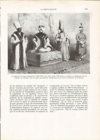 LAMINA 26122: El sultan Mahmud II