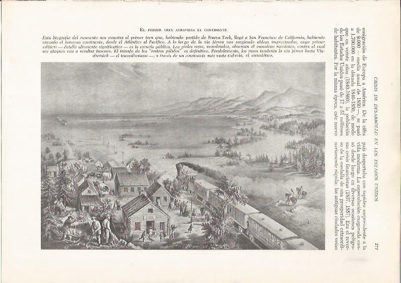 LAMINA 26140: Primer tren de Nueva York a California