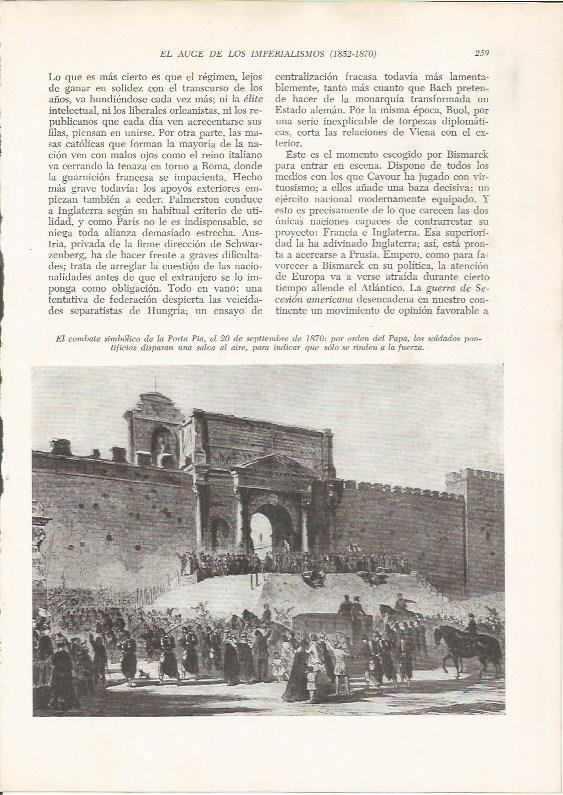 LAMINA 26134: Combate en la Porta Pia de 1870