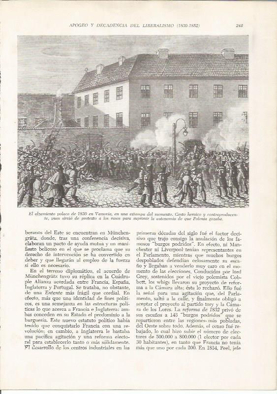 LAMINA 26127: Alzamiento en Varsovia en 1830