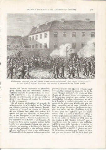 LAMINA 26127: Alzamiento en Varsovia en 1830