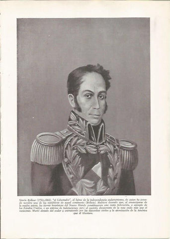 LAMINA 26123: Simon Bolivar