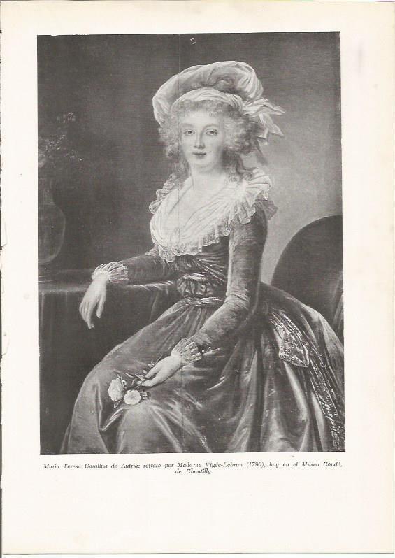LAMINA 26098: Maria Teresa de Austria, por Madame Vigee-Lebrun