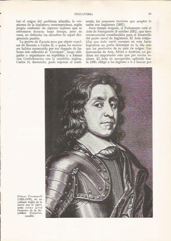 LAMINA 26069: Oliver Cromwell
