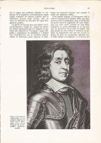 LAMINA 26069: Oliver Cromwell