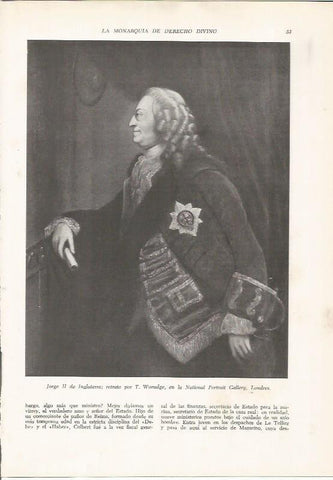 LAMINA 26054: Jorge II de Inglaterra, por T. Worudge