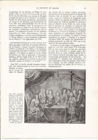 LAMINA 26050:  Luis XIV aceptando el testamento de Carlos II