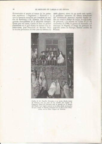 LAMINA 26072: Carlos II de España y Maria Luisa de Orleans