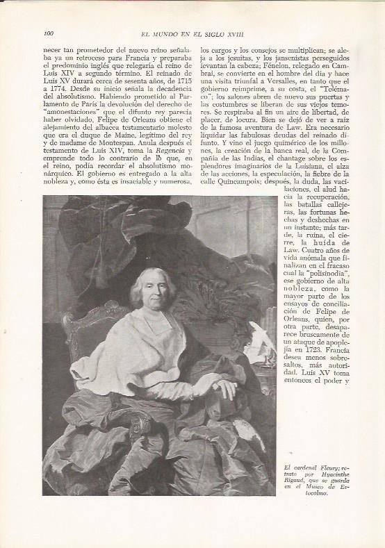 LAMINA 26073: El cardenal Fleury