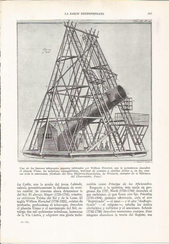 LAMINA 26094: Telescopio fabricado por William Herschel