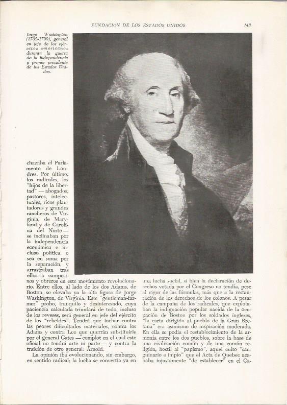 LAMINA 26088: Georges Washington