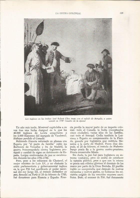 LAMINA 26085: Lord Robert Clive con el nabab de Bengala