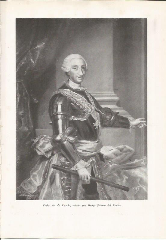 LAMINA 26077: Carlos III de España, por Mengs
