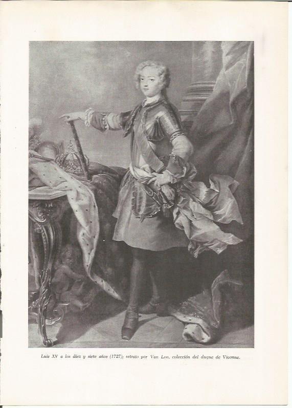 LAMINA 26074: Luis XV, por Van Loo