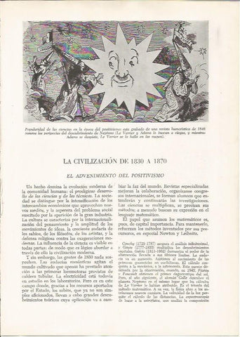 LAMINA 26147: Descubrimiento de Neptuno, dibujo de humor