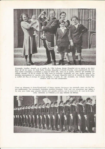 LAMINA 26200: Benito Mussolini y su familia en 1919